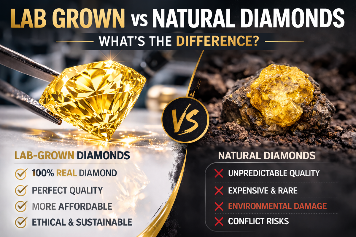 Lab Grown vs Natural Diamonds: What's the Difference