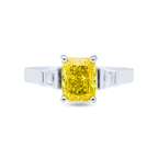 Colorlabdiamonds K engagement ring featuring a sparkling diamond solitaire set in a sleek band.