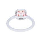 14K white gold fancy pink Asscher cut diamond ring featuring 1.84 carats, elegant jewelry by Colorlabdiamonds