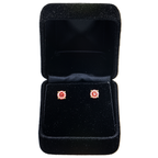 14K yellow gold pink diamond stud earrings featuring 1.00 carat total weight, crafted by Colorlabdiamonds.