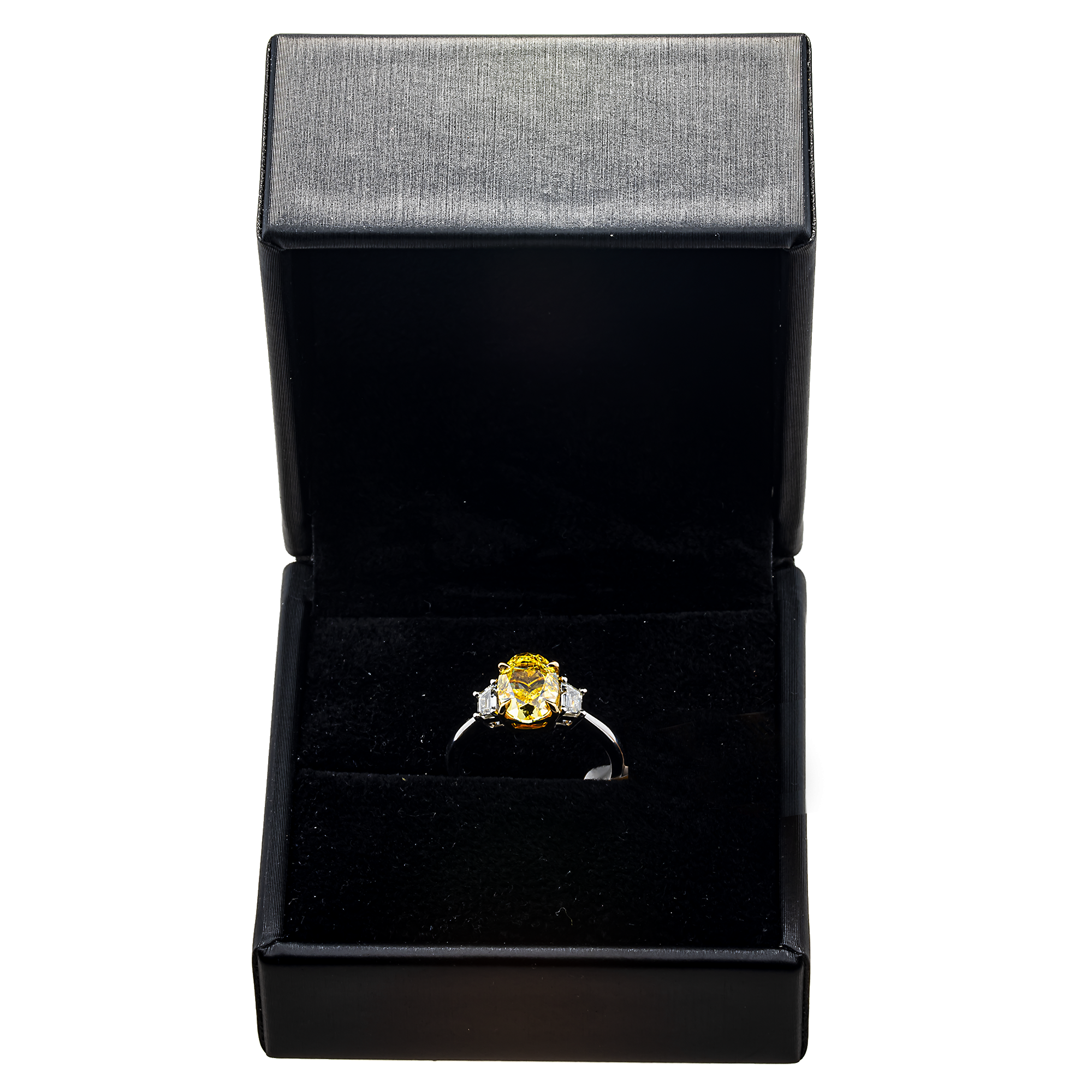 18kt white gold fancy pink oval cut diamond ring with 2.54 carats from Colorlabdiamonds, showcasing the elegant jewelry design.