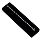 18KT white gold pink diamond bracelet with round and princess cut diamonds, 4.50 carats, by Colorlabdiamonds.